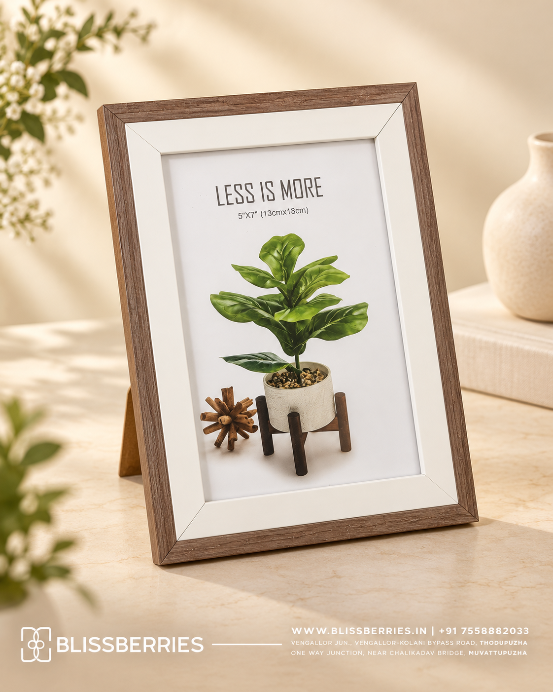 Premium Wooden Finish Photo Frame