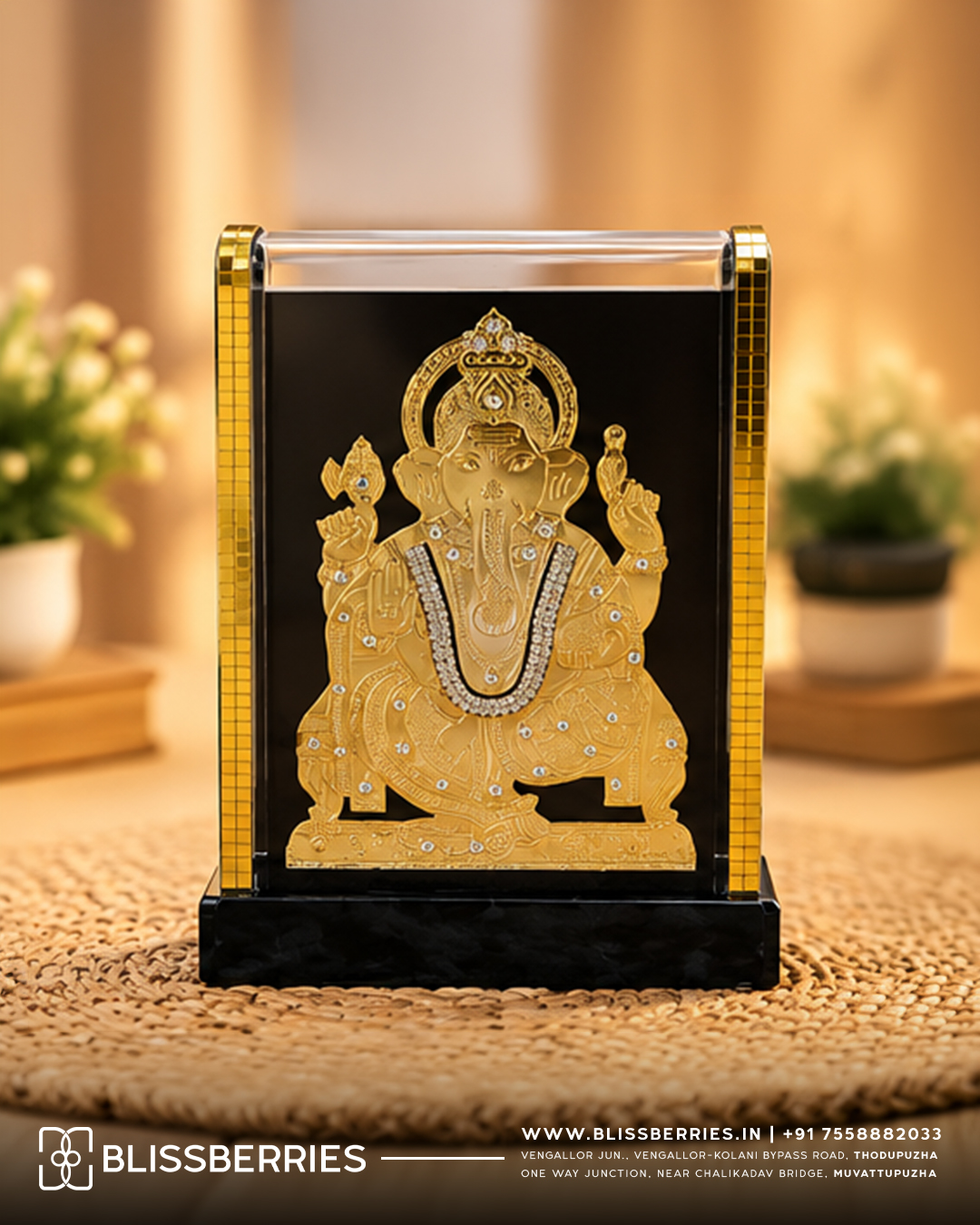 Premium Golden Lord Ganesha Showpiece