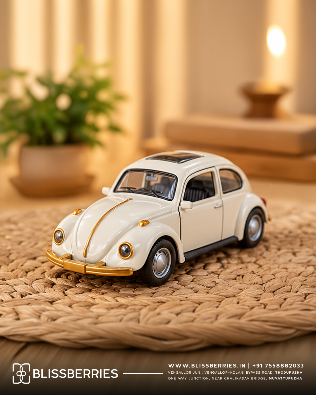 Volkswagen Beetle Die-Cast Model Car
