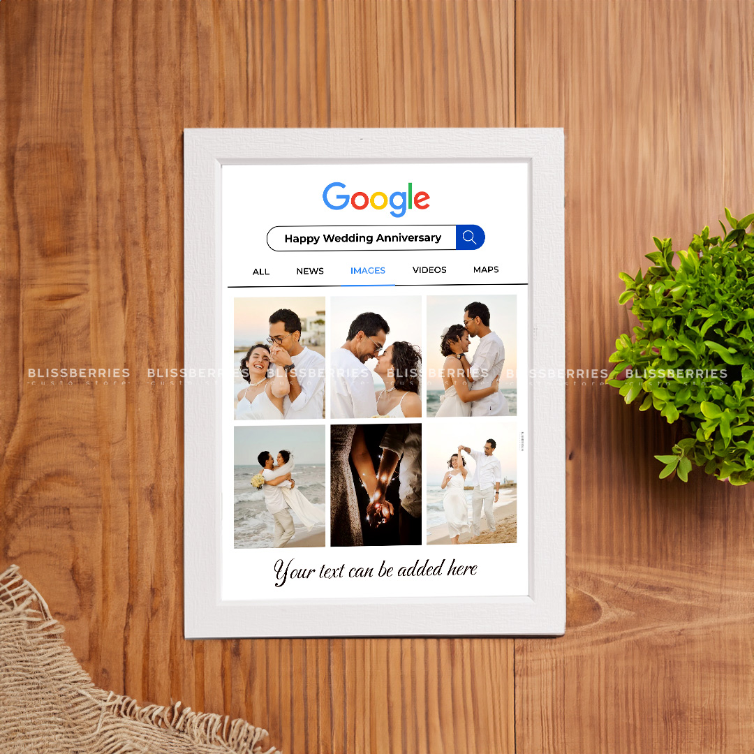 Custom Google Photo Frame - 6-Photo Display with Personalized Greetings & Text - Image 5