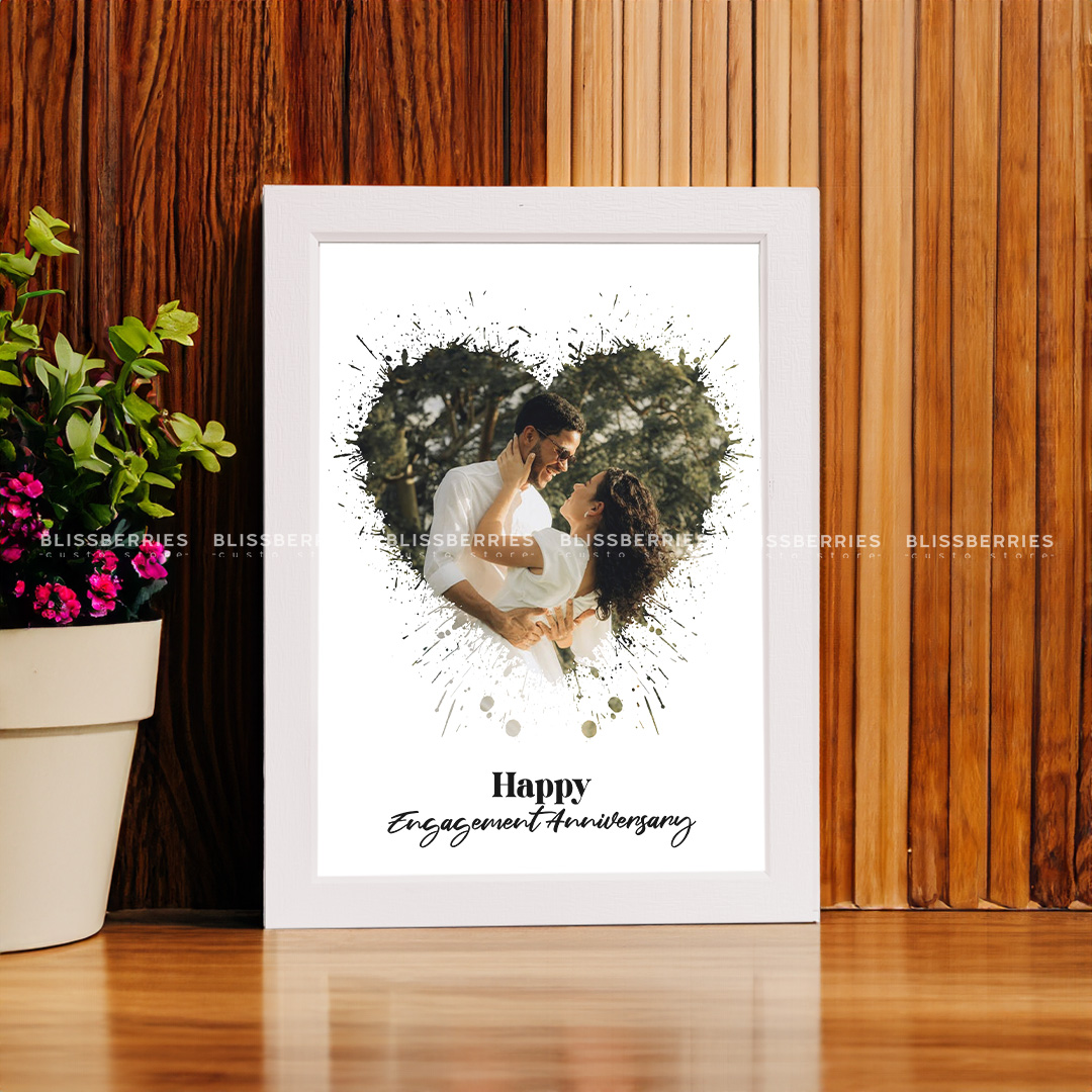 Heart Splash Photo Frame - Personalized Photo with Greeting & Text - Image 5