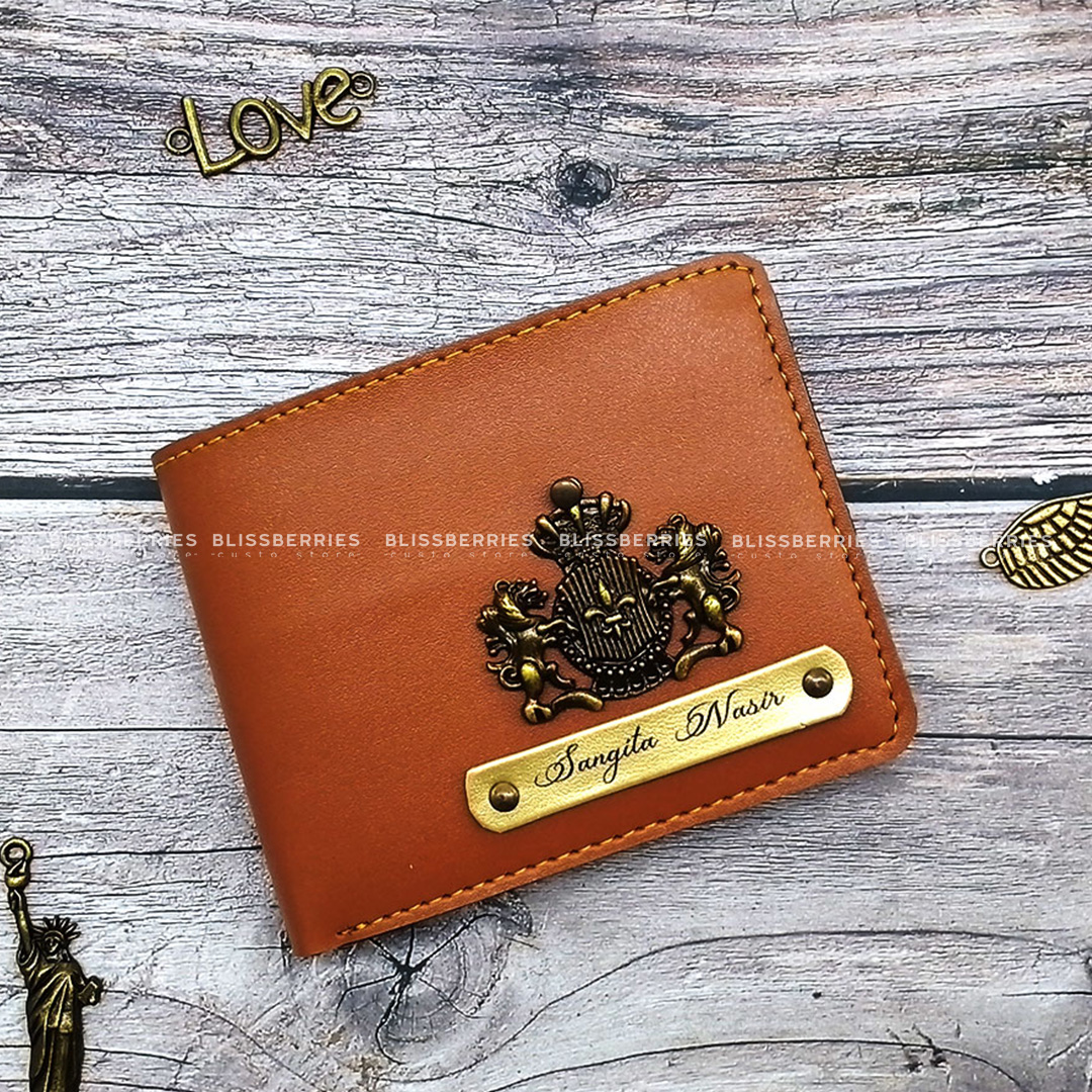 Personalized Leather Coin Wallet - Customizable with Name & Charm - Image 4