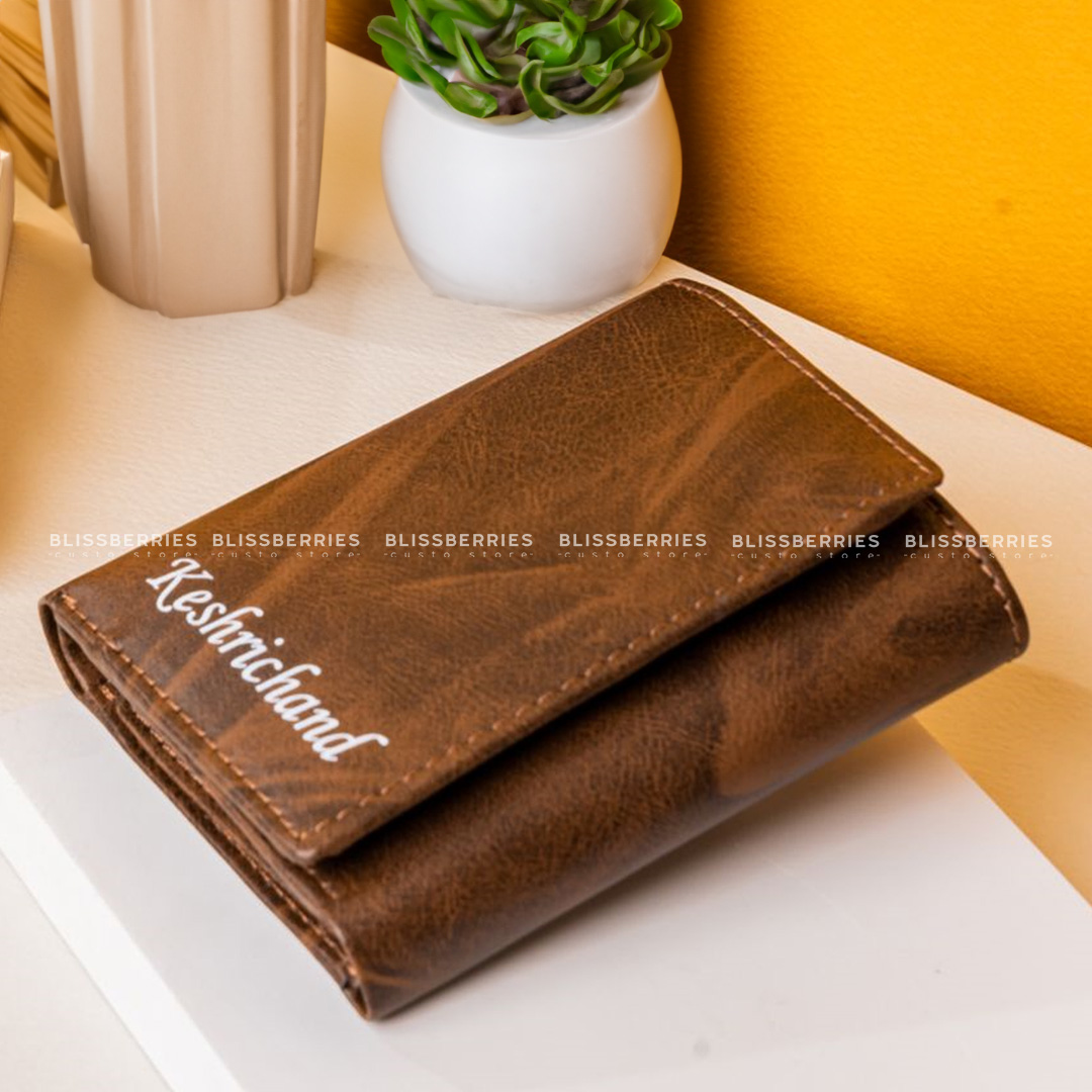 Personalized Unisex 3-Fold Wallet - Image 3