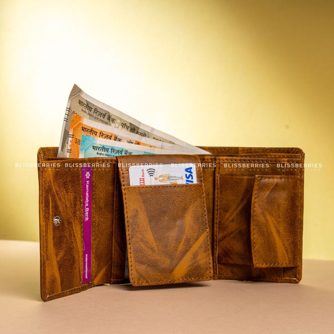 Personalized Unisex 3-Fold Wallet - Image 6