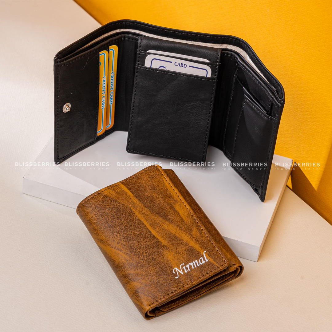 Personalized Unisex 3-Fold Wallet - Image 5