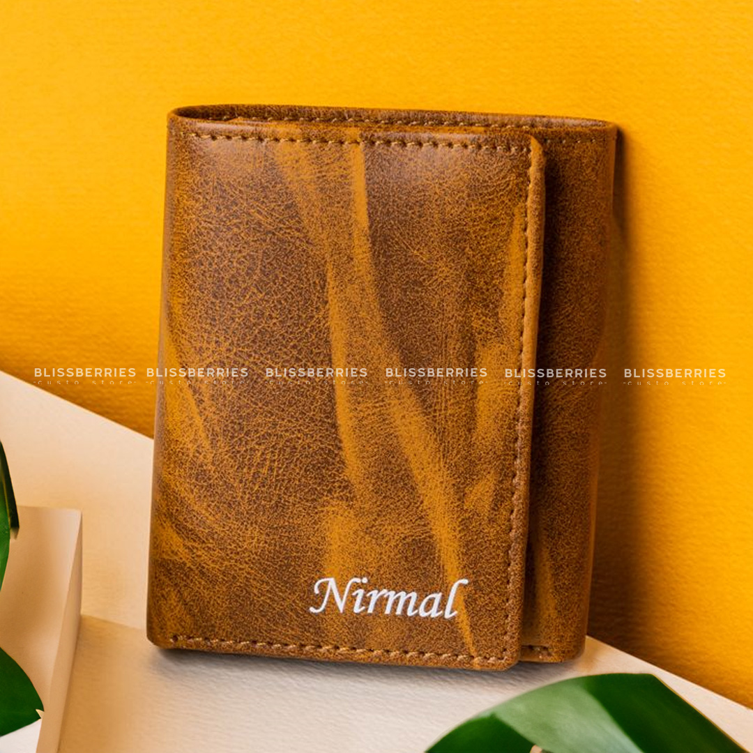 Personalized Unisex 3-Fold Wallet - Image 4