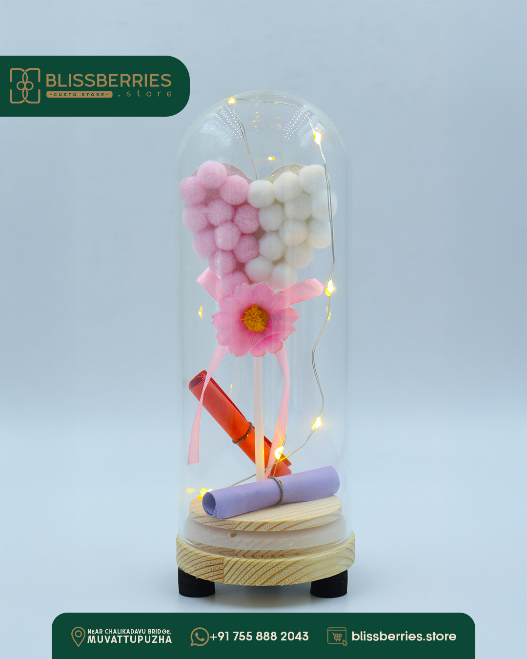 Love Lollipop in Glass Jar