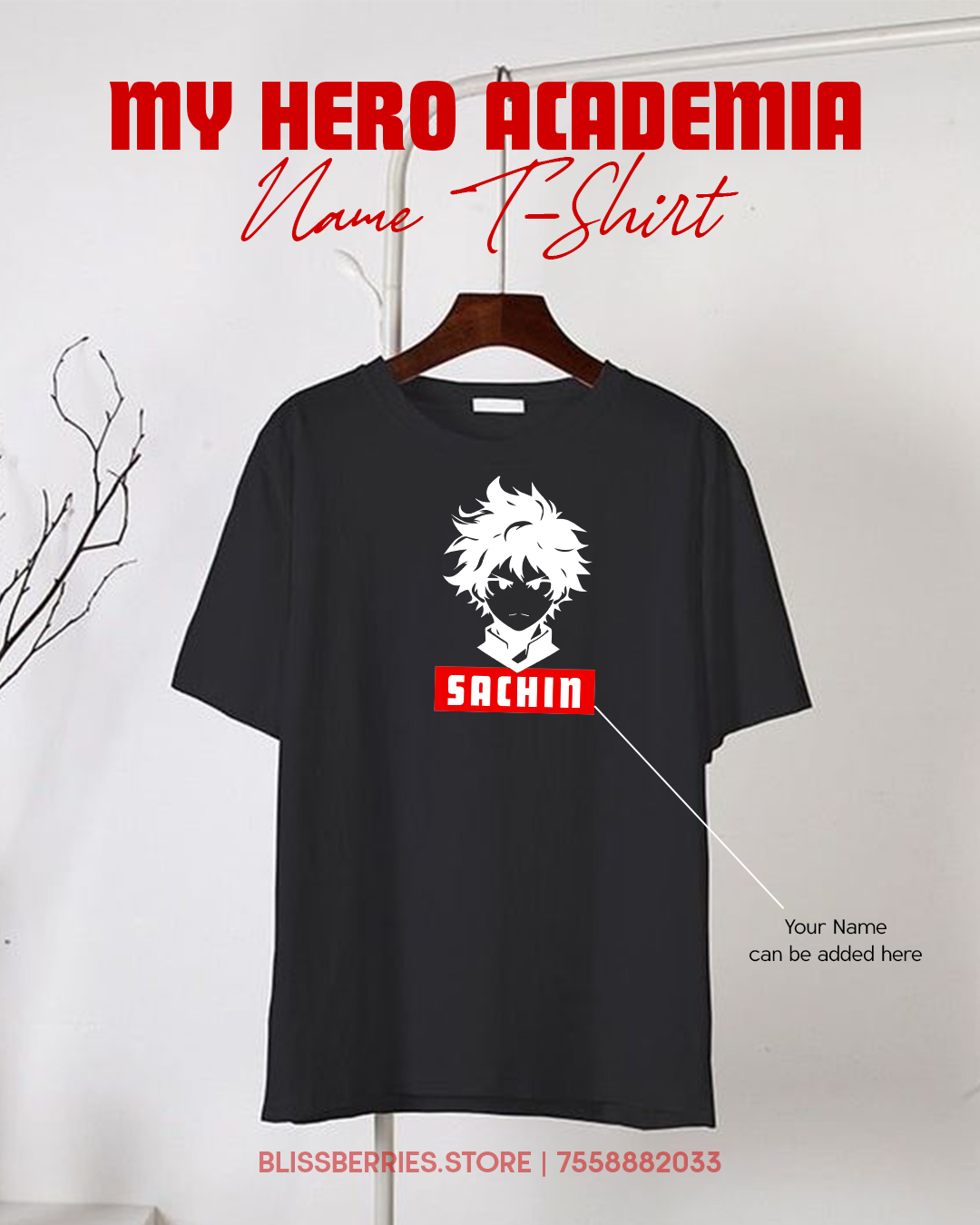 My Hero Academia Name T-Shirt - Image 2