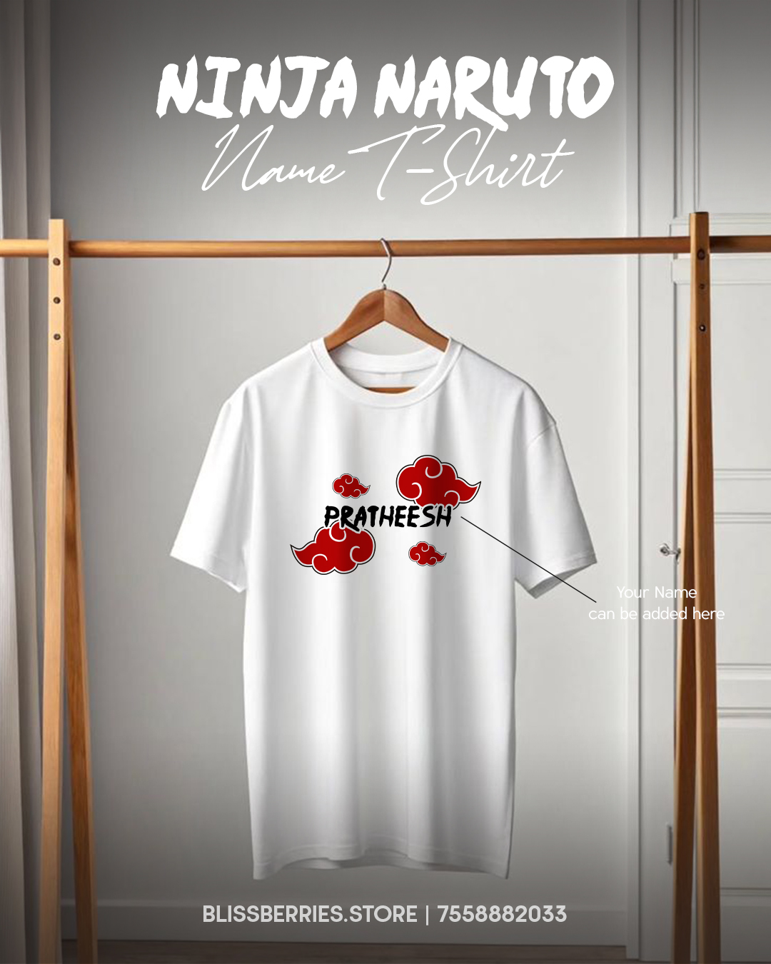 Naruto Custom Name T-Shirt