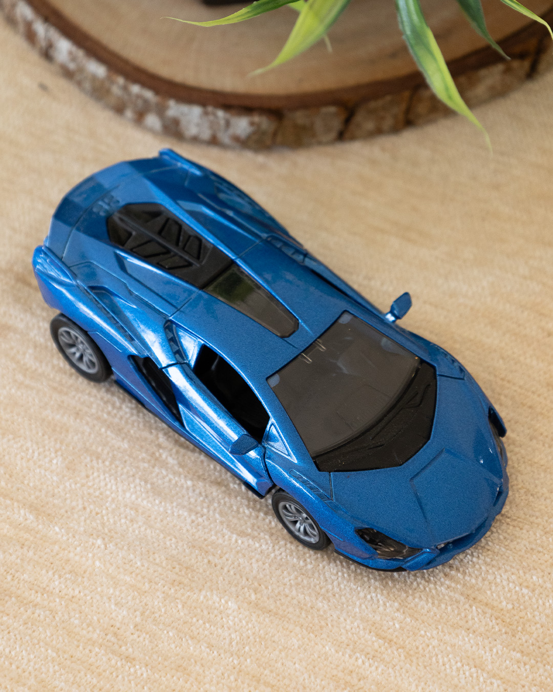 Diecast Model Sports Car, 1:32 Scale, Olive Green