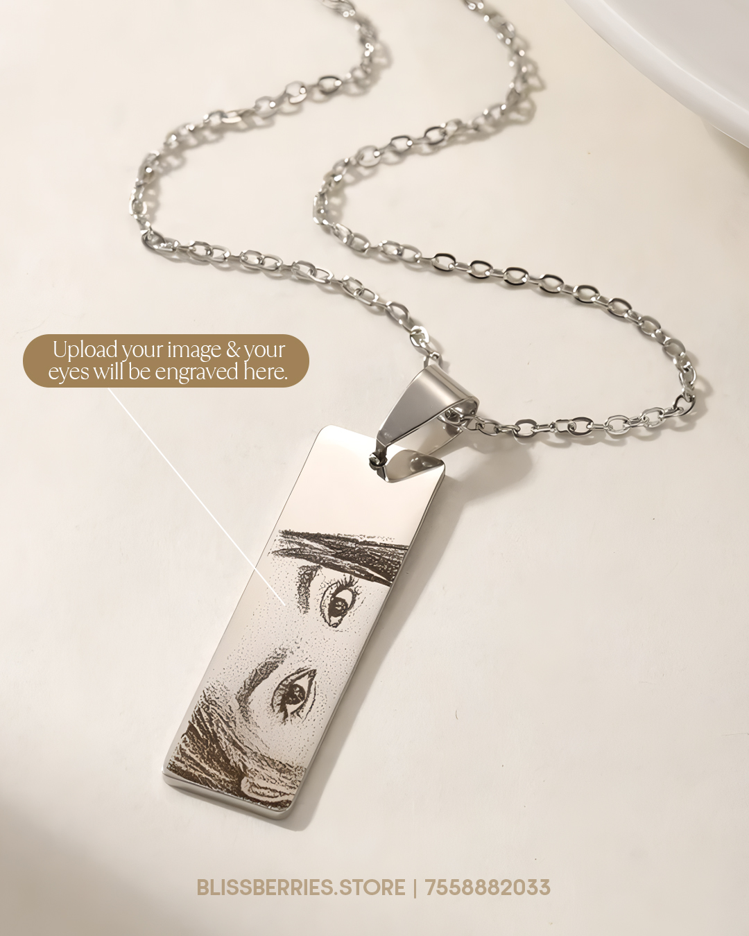 Pocket Love Pack | Custom Polaroids, Eye Pendant & KitKat Chocolates | Romantic Gift Box for Him or Her - Image 3