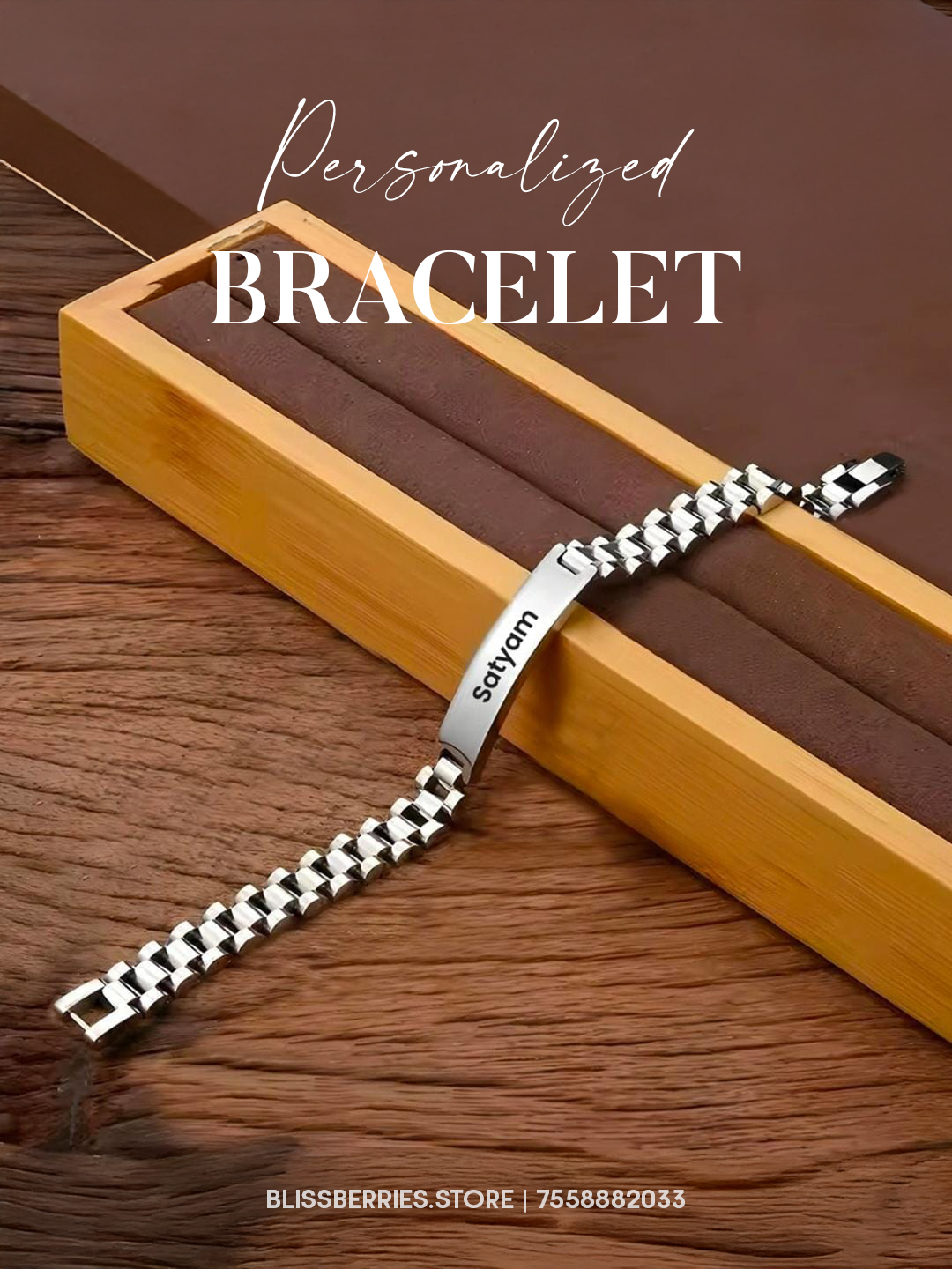 Personalized Bracelet with Name Engraving | Custom Jewelry Gift - Image 3