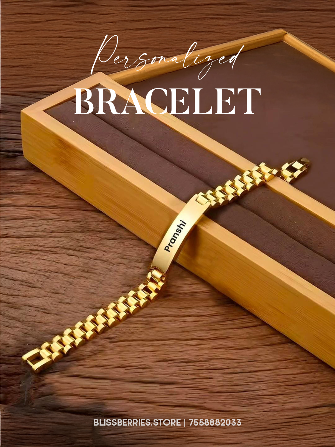 Personalized Bracelet with Name Engraving | Custom Jewelry Gift - Image 2