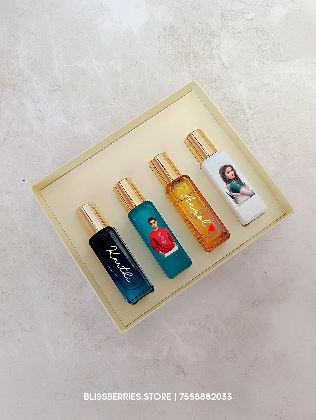 Customised Unisex BellaVita Perfume Gift Set