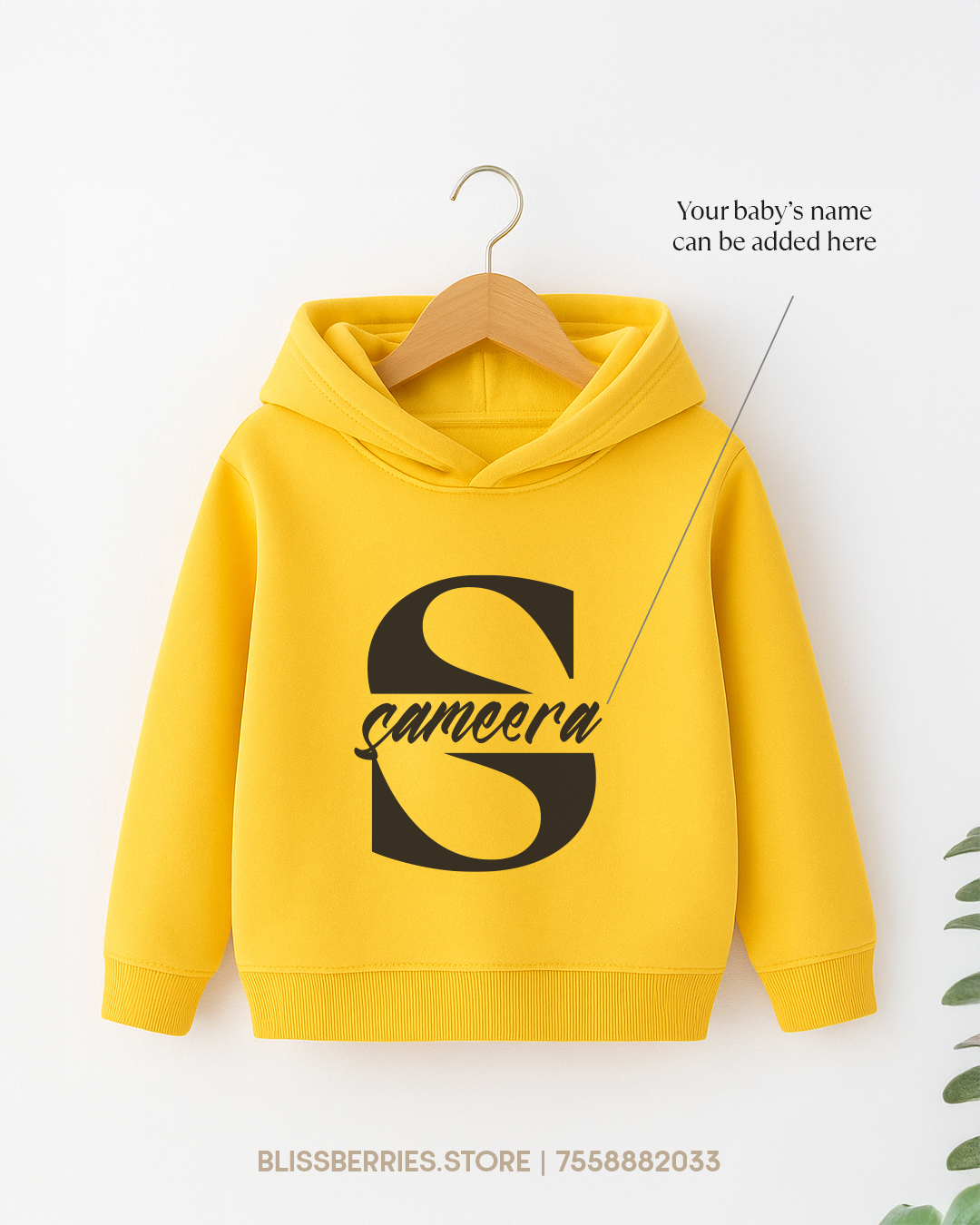 Personalized Kid's Name Hoodie – Custom Initial & Name Print - Image 5