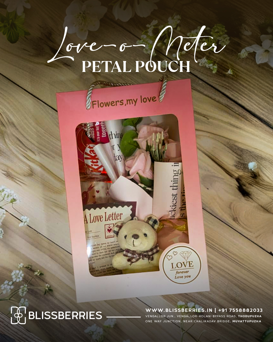 Valentine’s Day Special Love-o-Meter Petal Pouch