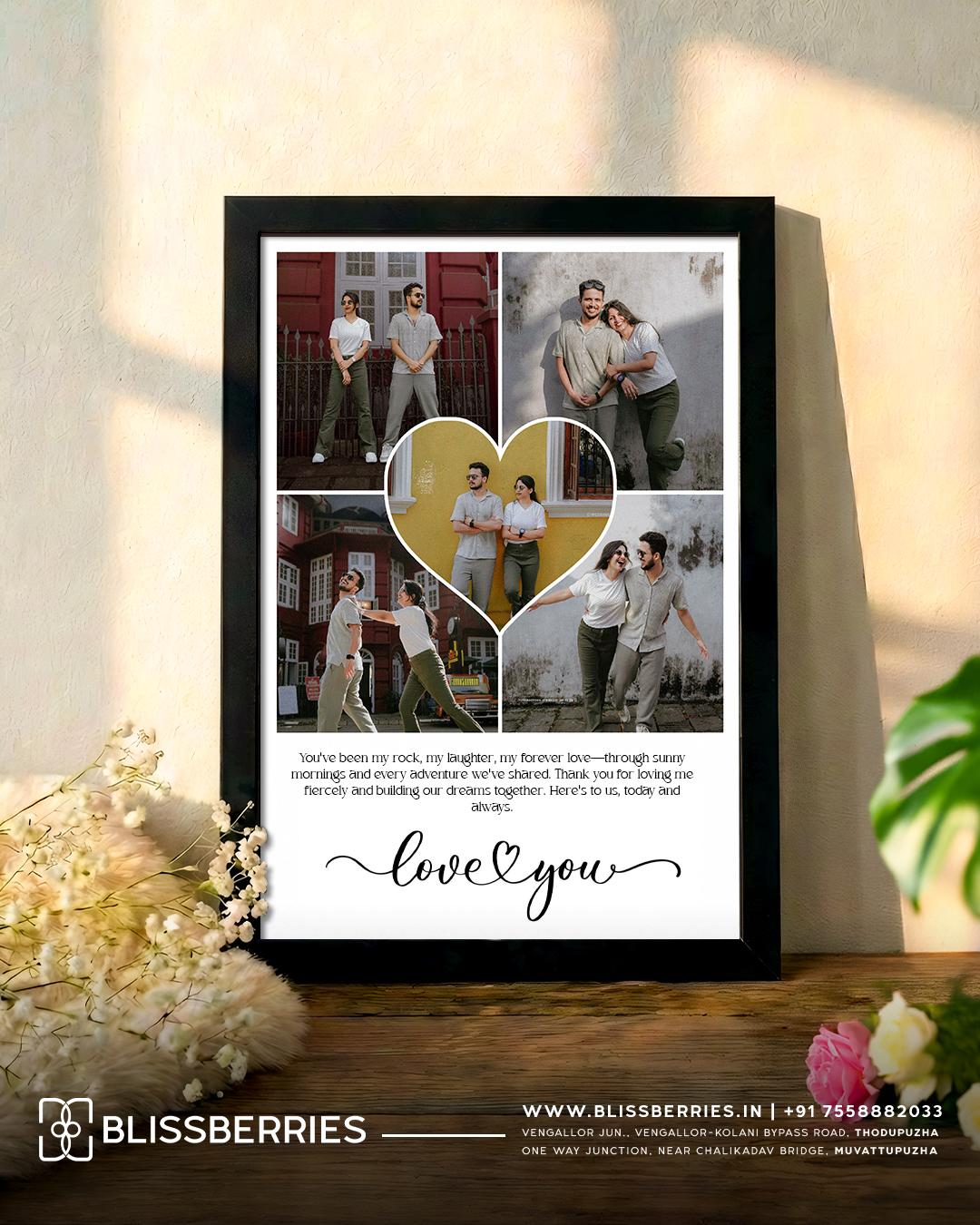 Valentine’s Day Special Photo Frames | Premium Wall & Table Frames | Black & White
