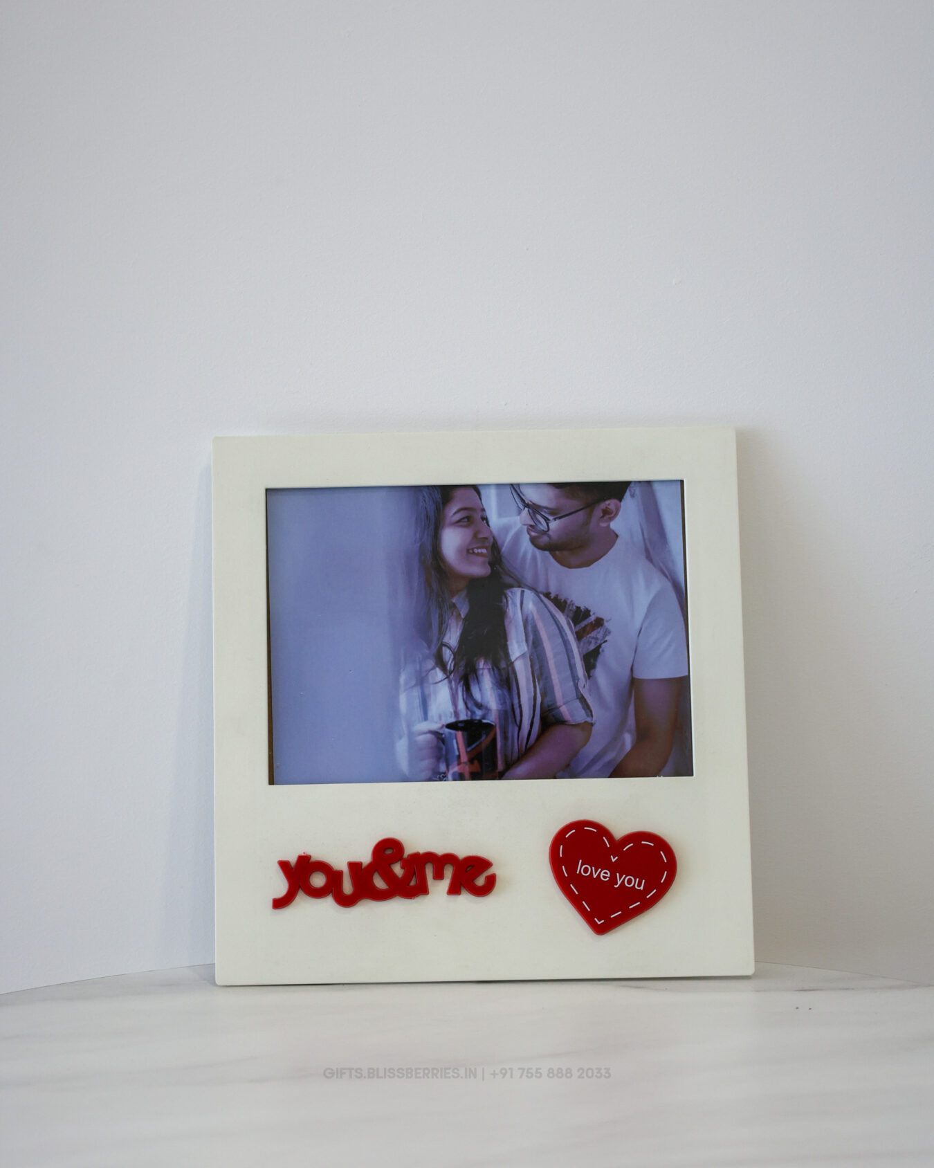 You & Me Love Photo Frame | Romantic Couple Picture Frame for Home Décor & Gifting