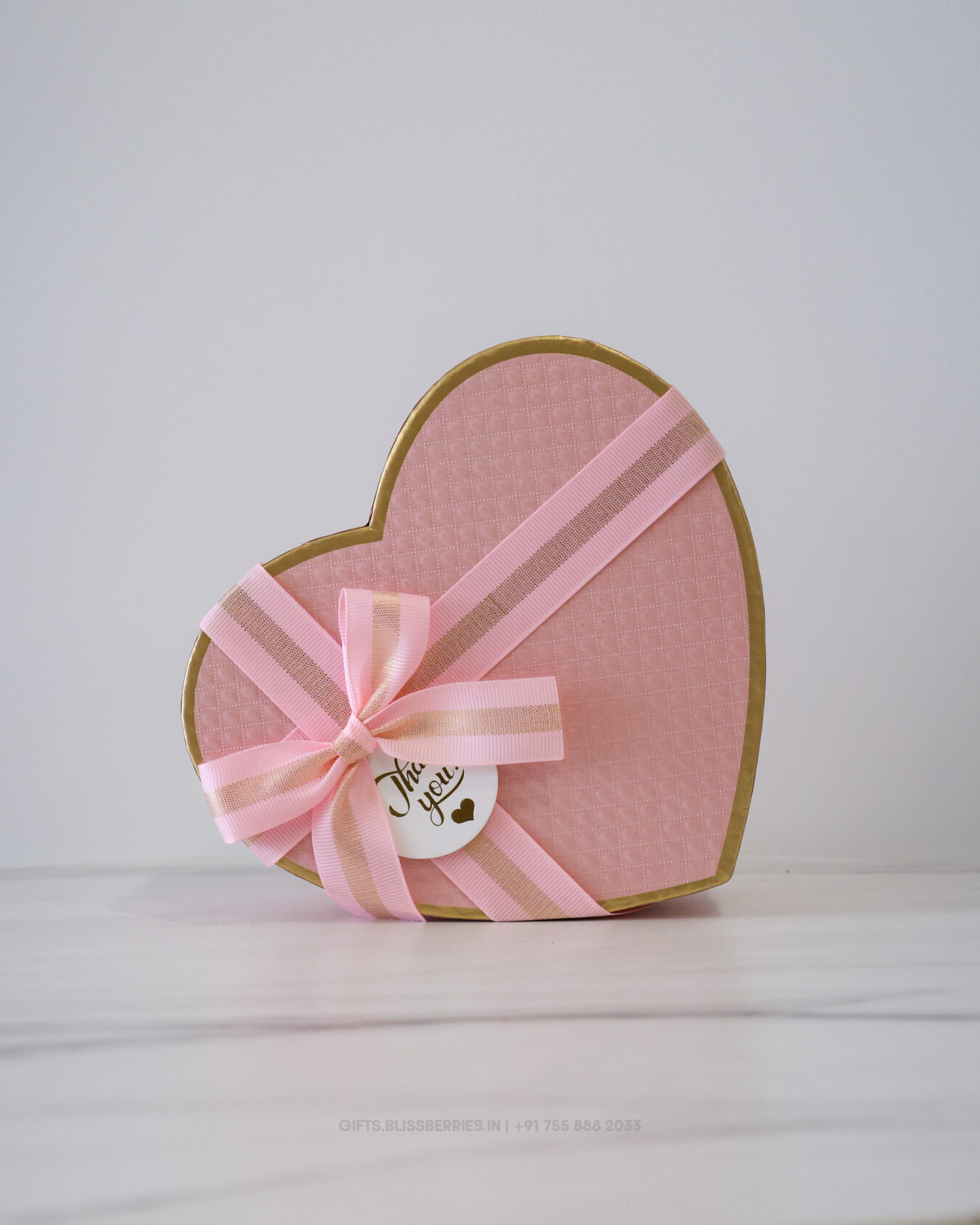 Pink Heart Shape Candy Gift Hamper Box | Cute Decorative Heart Gift Box for Candies, Chocolates & Special Occasions