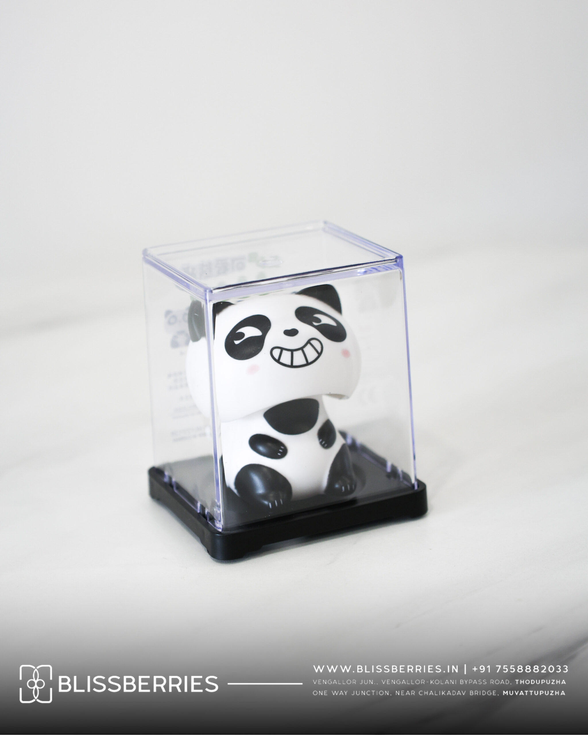 Solar Powered Mini Panda Bobble Head | Cute Dashboard & Desk Decor Toy - Image 2