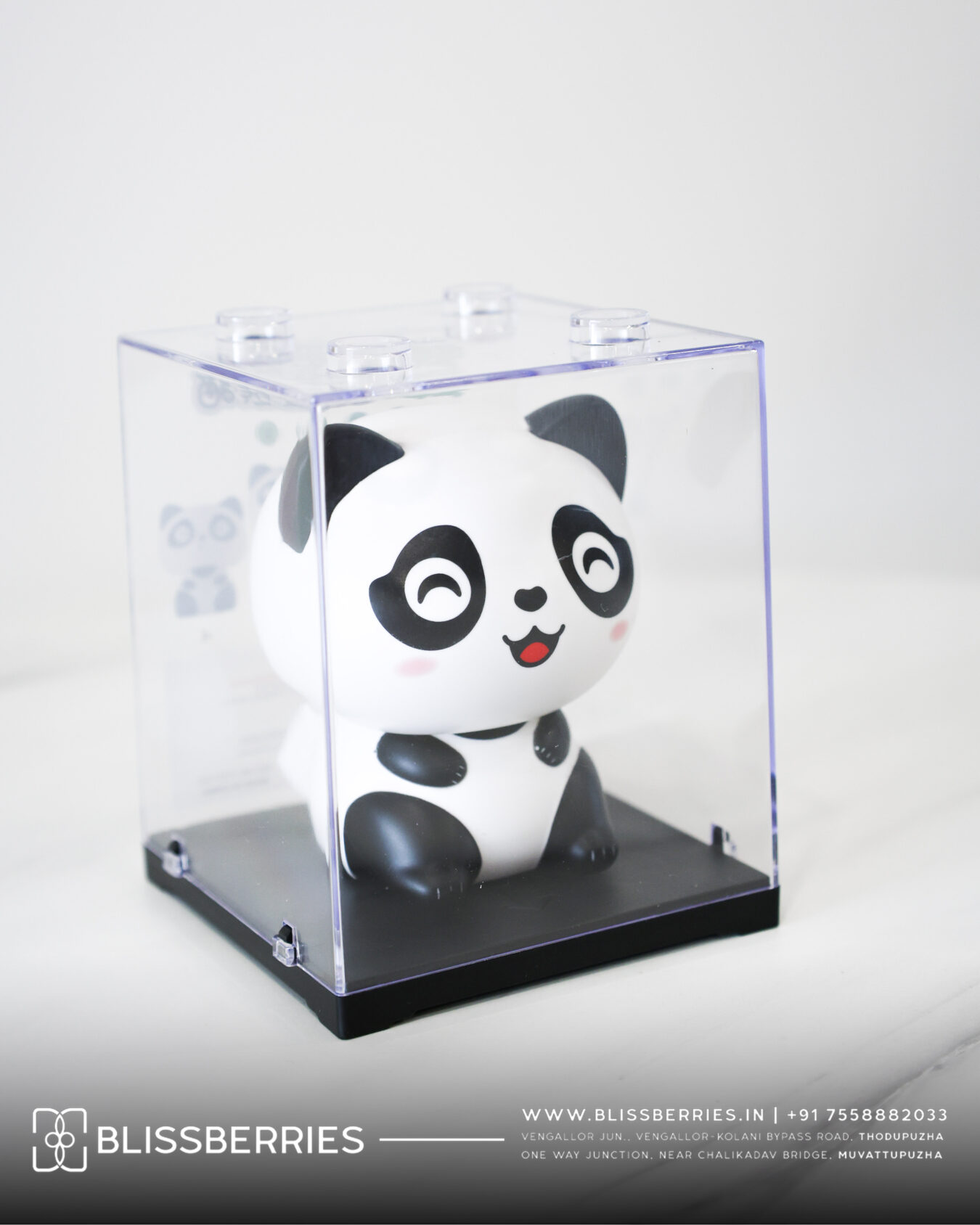 Large Solar Powered Panda Bobble Head | Cute Desk & Car Dashboard Decor Toy
