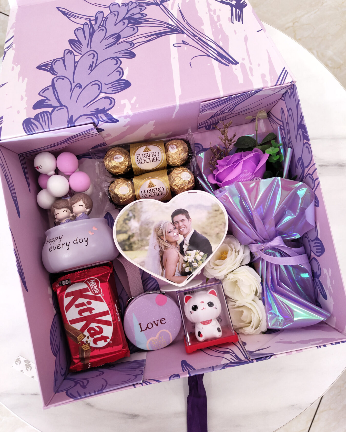 Lavender Theme Gift Hamper Set | Premium Romantic Gift for Her