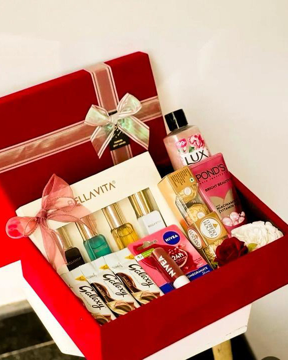 Luxury Glow Premium Grooming & Chocolate Hamper Gift Set for Men & Women | Perfume, Skincare & Chocolates Combo