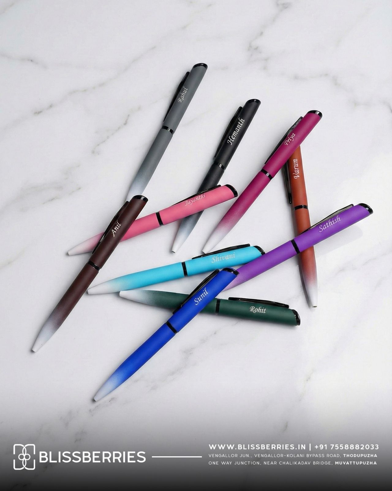 Customized Pen with Name | Personalized Colour Pen Gift | Premium Engraved Pen for Corporate & Personal Use