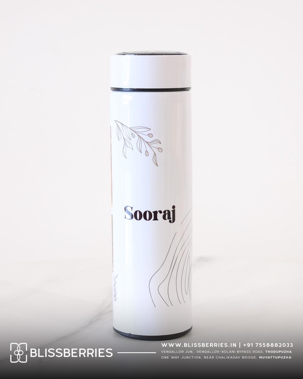 Personalized Smart Temperature Display Water Bottle – Custom Engraved Premium Gift