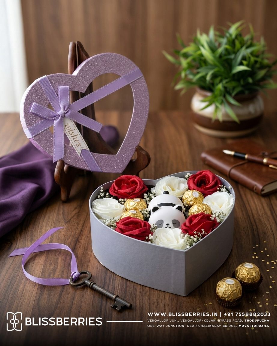 Lavender Love Heart Surprise Hamper – Premium Romantic Gift Box